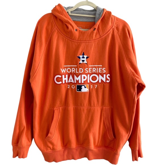 Antigua Other - Men's 2017 World Series Champions Houston Astros Orange Victory Pullover